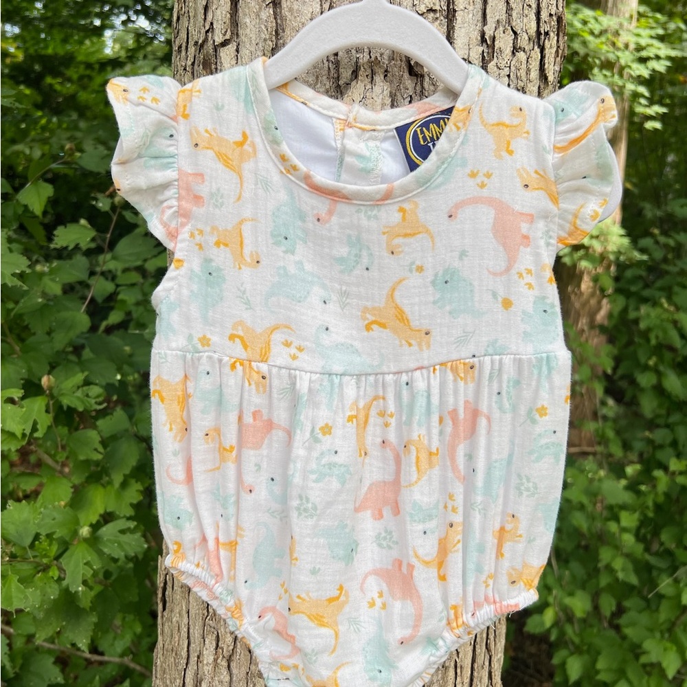 NWOT Pastel Dino Baby One-Piece Bubble